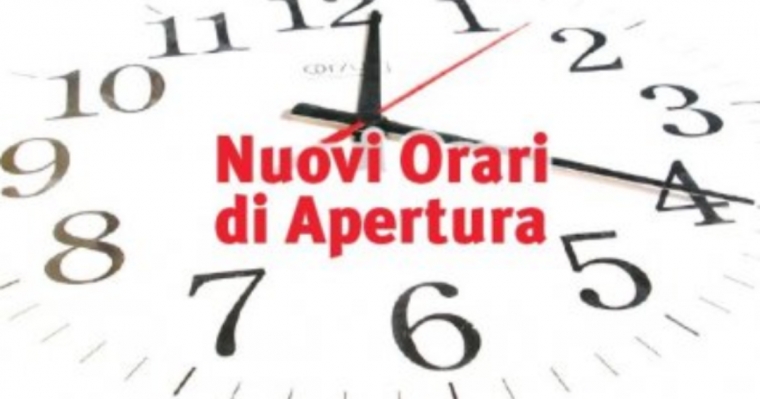 ORARI DI APERTURA AL PUBBLICO UFFICI COMUNALI